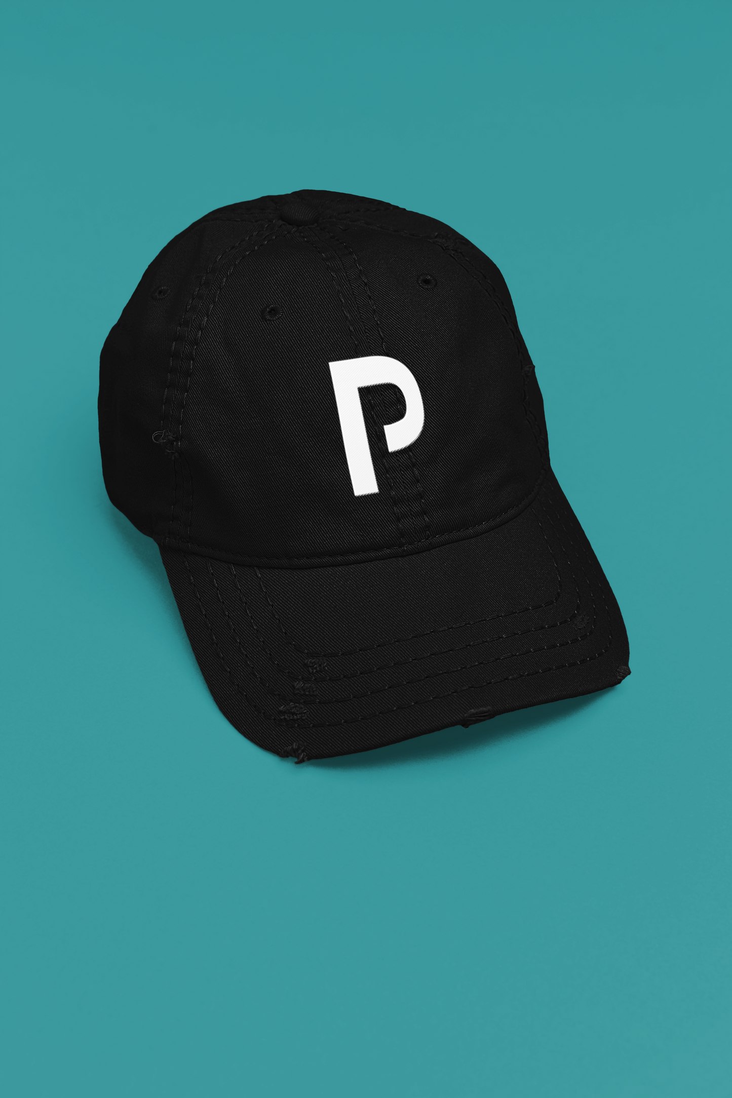 "P" Logo Dad Hat "Black"